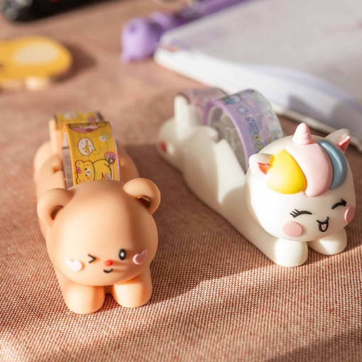 Decorative Washi Tape + dispenser MIQUELRIUS Back2Fun Tape It Easy Bear