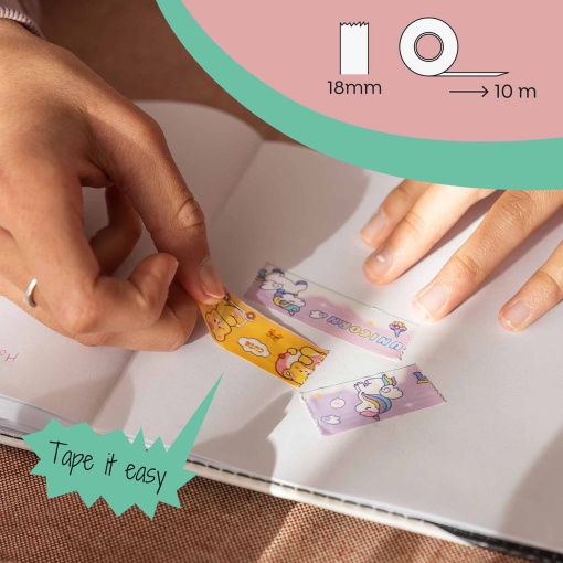 Decorative Washi Tape + dispenser MIQUELRIUS Back2Fun Tape It Easy Bear