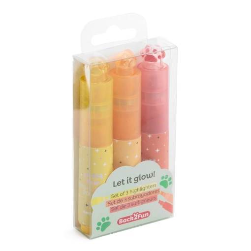 Set of 3 MIQUELRIUS Back2Fun Patita highlighters bright colors