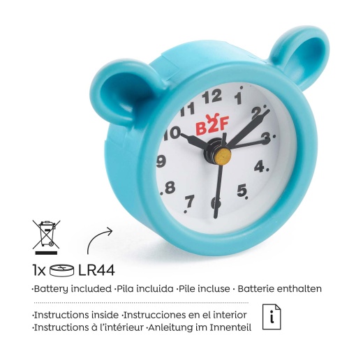 MIQUELRIUS Back2Fun Wonder Time Blue Bear Alarm Clock