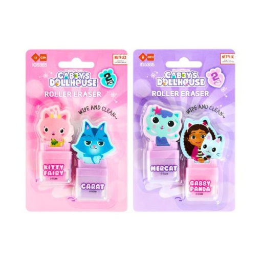 IIGEN Gabby's Dollhouse - Rodillo borrador surtido para polvo (2 unidades)
