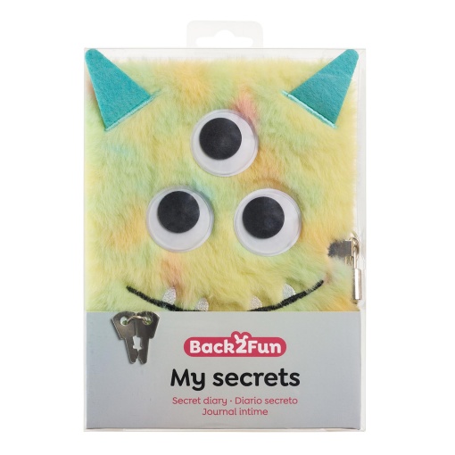 Secret Diary Plush Toy MIQUELRIUS Back2Fun My Secrets Monster
