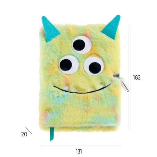 Secret Diary Plush Toy MIQUELRIUS Back2Fun My Secrets Monster