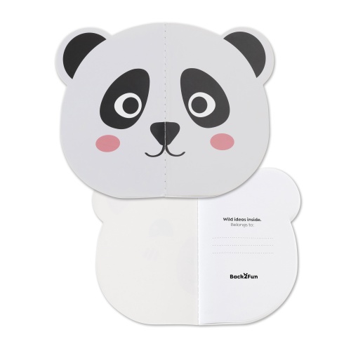 Set of 2 plain notebooks, 34 sheets, 80g, MIQUELRIUS Back2Fun Panda/Capybara