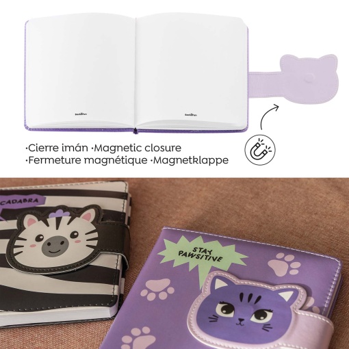 MIQUELRIUS Back2Fun Cat Plain Padded Notebook