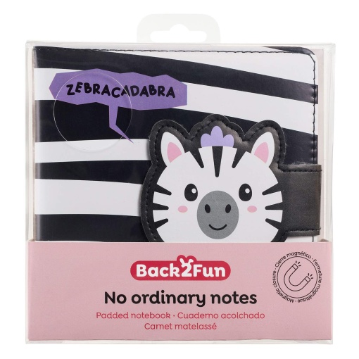 MIQUELRIUS Back2Fun Zebra Plain Padded Notebook