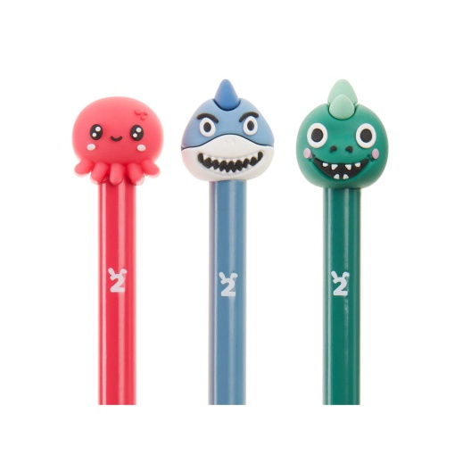 Conjunto 3 lápis grafite MIQUELRIUS Back2Fun Ocean Friends