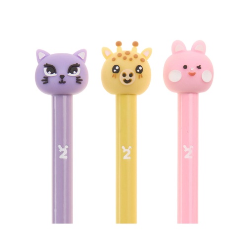Conjunto 3 lápis grafite MIQUELRIUS Back2Fun Wild Friends