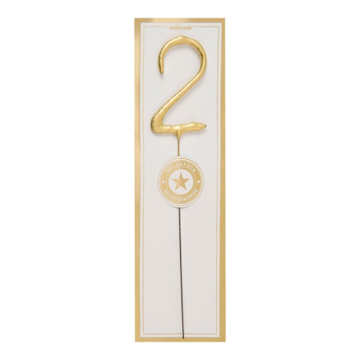WonderCandle gold sparkler candle #2