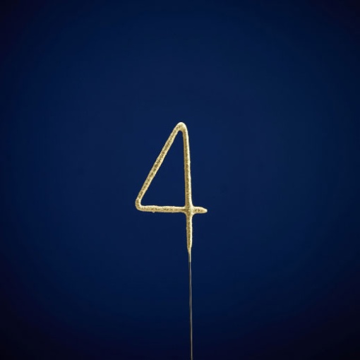 WonderCandle gold sparkler candle #4