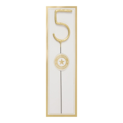 WonderCandle gold sparkler candle #5