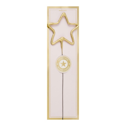 WonderCandle gold star sparkler candle