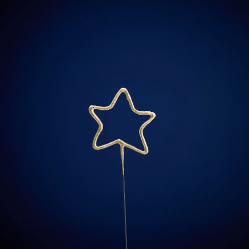 WonderCandle gold star sparkler candle