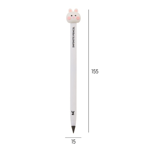 Lápis infinito MIQUELRIUS Back2Fun HB nº 2 + recarga Coelho