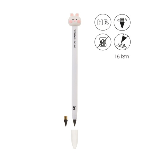 Lápis infinito MIQUELRIUS Back2Fun HB nº 2 + recarga Coelho