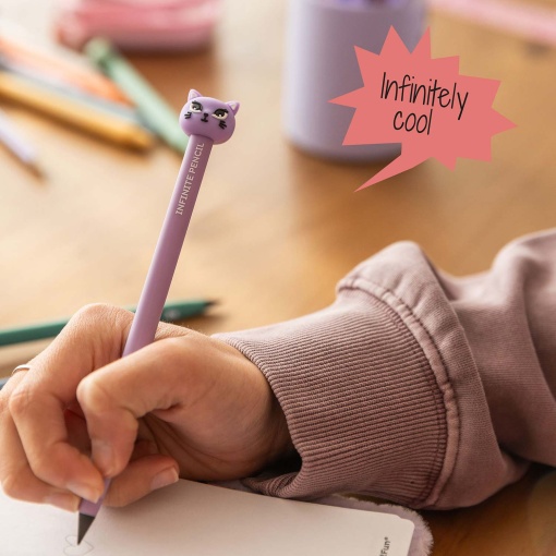 Lápis infinito MIQUELRIUS Back2Fun HB nº 2 + recarga Gato