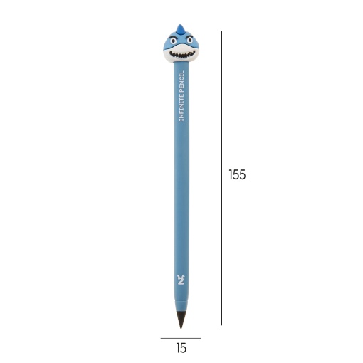 Lápis infinito MIQUELRIUS Back2Fun HB nº 2 + recarga Tubarão