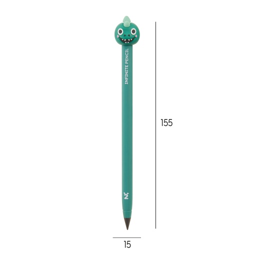 Lápis infinito MIQUELRIUS Back2Fun HB nº 2 + recarga Dino