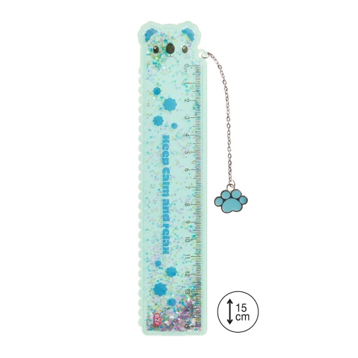 Régua MIQUELRIUS Back2Fun Glitter 15cm Coala