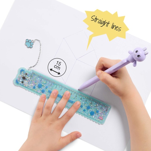 Régua MIQUELRIUS Back2Fun Glitter 15cm Coala