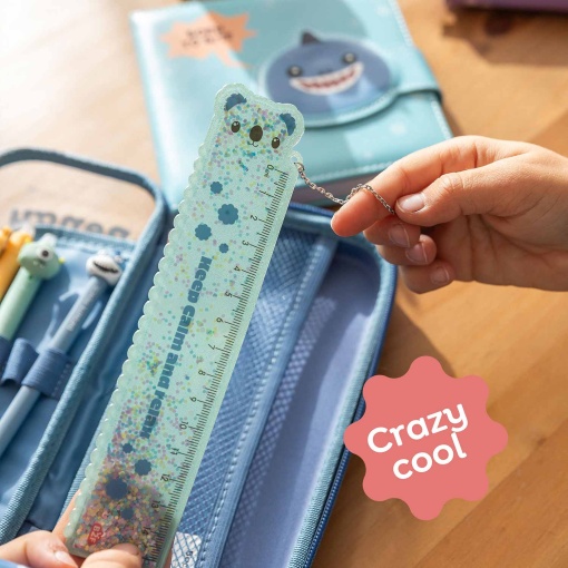 Régua MIQUELRIUS Back2Fun Glitter 15cm Coala