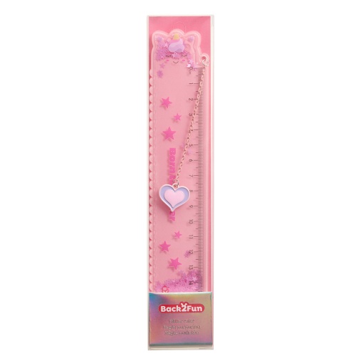 Régua MIQUELRIUS Back2Fun Glitter 15cm Unicórnio