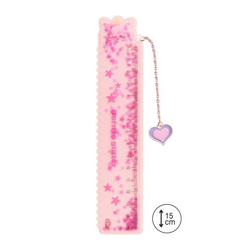 MIQUELRIUS Back2Fun Glitter Unicorn Ruler, 15cm