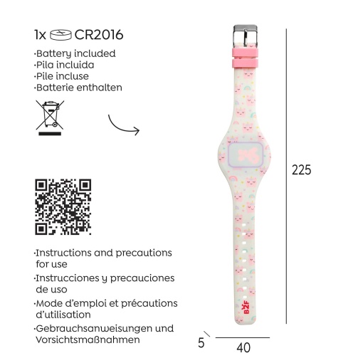 MIQUELRIUS Back2Fun Unicorn Touch Digital Watch