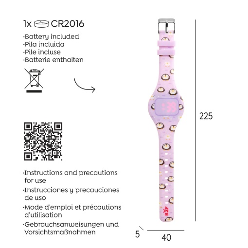 MIQUELRIUS Back2Fun penguin digital touch watch