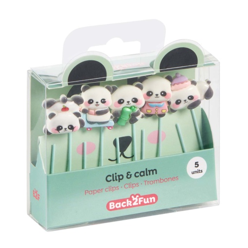 Set of 5 clips MIQUELRIUS Back2Fun Clip & Calm panda