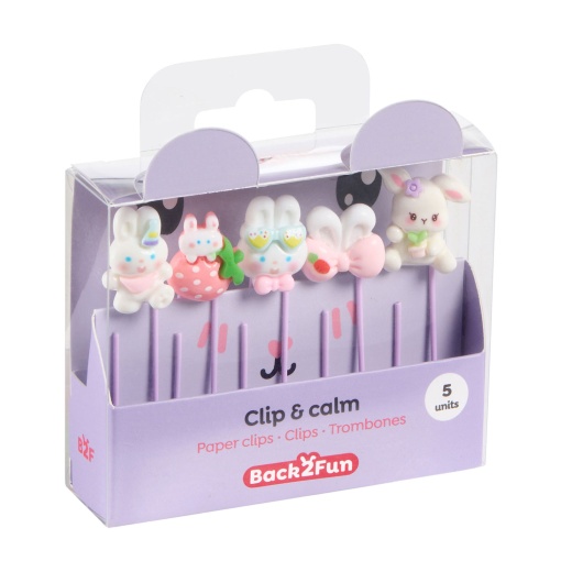 Set of 5 MIQUELRIUS Back2Fun Clip & Calm Rabbit Clips