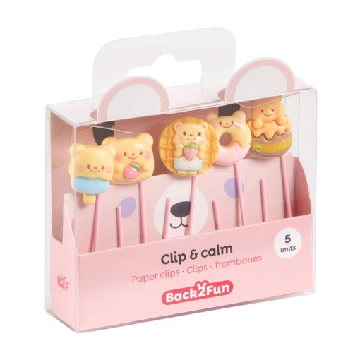 Set of 5 MIQUELRIUS Back2Fun Clip & Calm Bear Clips