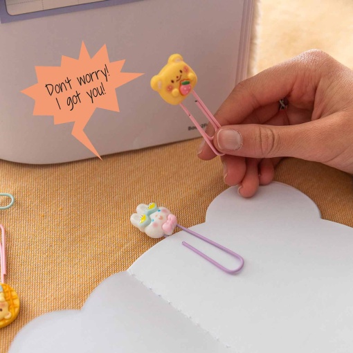 Set of 5 MIQUELRIUS Back2Fun Clip & Calm Bear Clips
