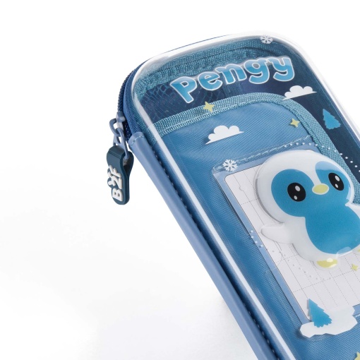 MIQUELRIUS Back2Fun Strongie Friends penguin pencil case