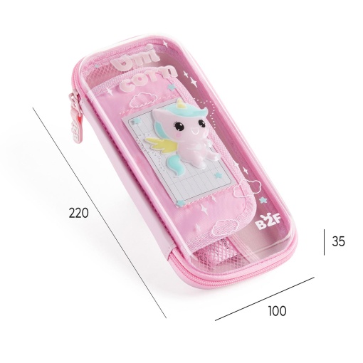 MIQUELRIUS Back2Fun Strongie Friends Unicorn Pencil Case