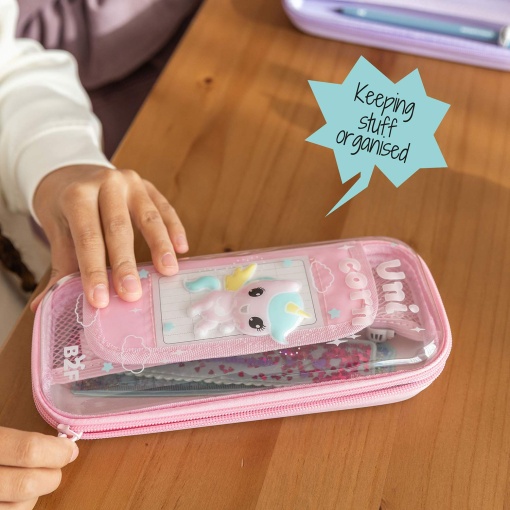 MIQUELRIUS Back2Fun Strongie Friends Unicorn Pencil Case