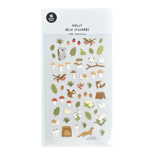 Autocolantes SUATELIER Pequeno bosque (1 folha)