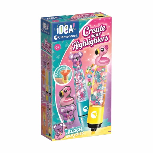 Crea tus propios marcadores fluorescentes - Idea de Beach Buddies CLEMENTONI