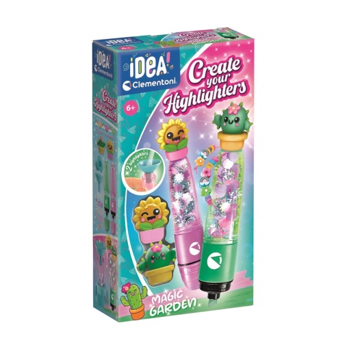 Crea tus propios marcadores fluorescentes - Idea de Magic Garden CLEMENTONI