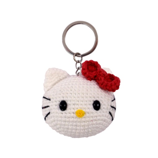 Kit de ganchillo CÍRCULO Amigurumi llavero Hello Kitty