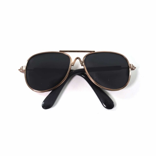 Óculos para amigurumi em metal com lente preta CÍRCULO