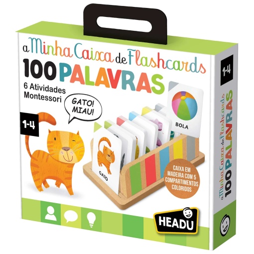 A minha caixa de flashcards - 100 palavras HEADU