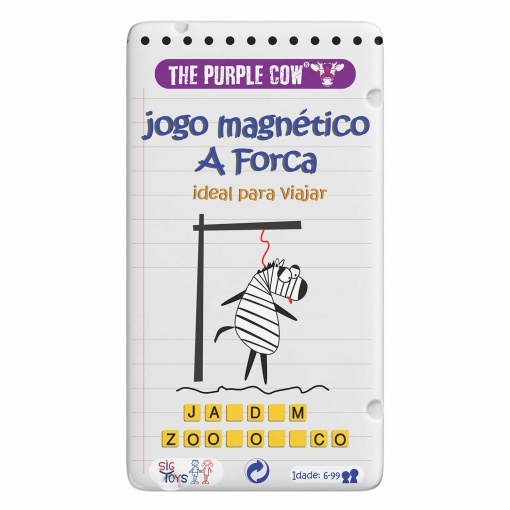 Juego del ahorcado magnético LA VACA PÚRPURA (versión portuguesa)