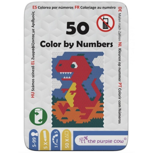 50 color by numbers activities THE PURPLE COW