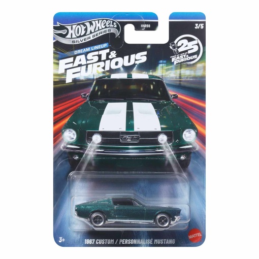 Hot Wheels Silver Series Fast & Furious Dream Lineup Mustang personalizado de 1967 Mattel HNR88/JNK49