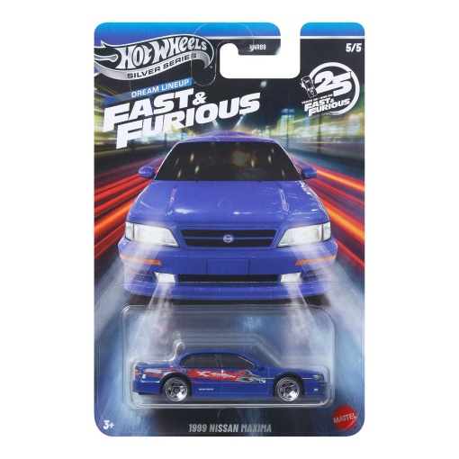 Hot Wheels Silver Series Fast & Furious Dream Lineup 1999 Nissan Maxima Mattel HNR88/JKX14