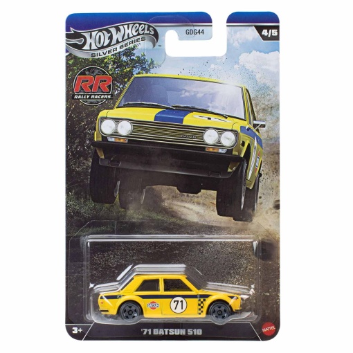 Hot Wheels Silver Series Rally Racers '71 Datsun 510 Mattel GDG44/JKX64