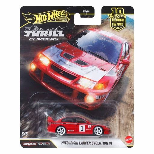 Hot Wheels Premium Thrill Climbers Mitsubishi Lancer Evolution VI Mattel FPY86/JKF19