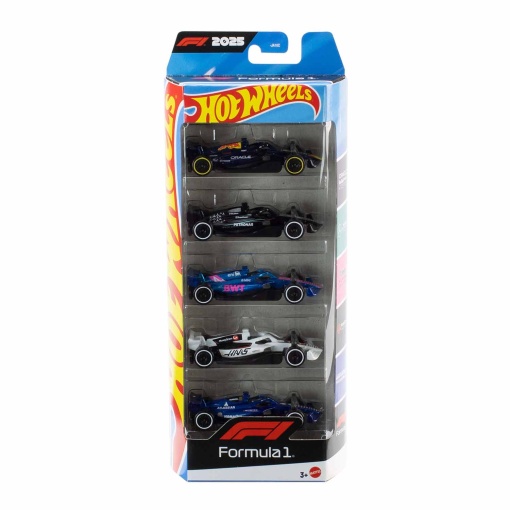 Hot Wheels Formula 1 2025 miniature car Mattel (5 units) JLN11