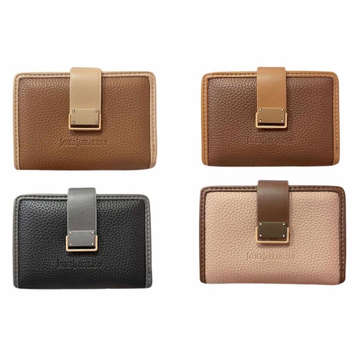 Javier Larrainzar wallet, 12x9cm, assorted.